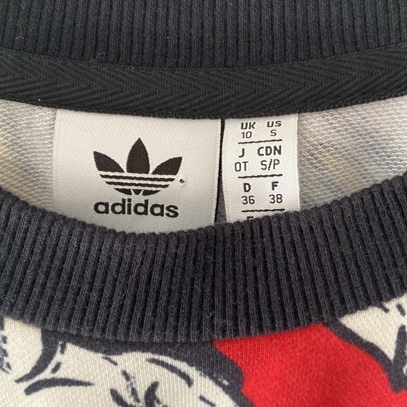 adidas x Farm Pineapple Print Boyfriend Pullover Sweatshirt - Picture 9 of 12